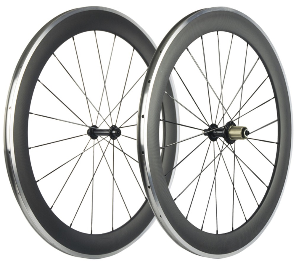 700C Alloy Brake Surface 38/50/60/80mm Carbon Wheelset Carbon Wheels Road Bike