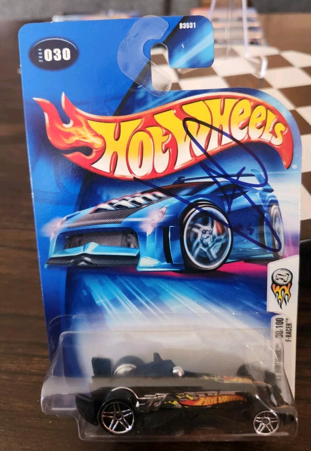 Autograph 2004 Hot Wheels F-Racer Sébastien Bourdais Indy Car