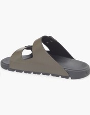 New Authentic Hugo Boss Surf Slide Beach Sandals Logo Olive 7 Or 8 245