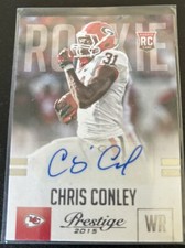 2015 Prestige Rookie Autographs #217 Chris Conley AUTO Kansas City Chiefs