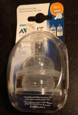 PHILIPS AVENT BABY BOTTLE NIPPLES-6m Anti-Colic Fast Flow BRAND NEW  2 2 pk.