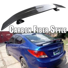 For Hyundai Accent 46 Carbon Style Rear Boot Trunk Spoiler Gt-style Racing Wing For Hyundai Accent 46 Carbon Style Rear Boot Trunk Spoiler Gt-style Racing Wing
