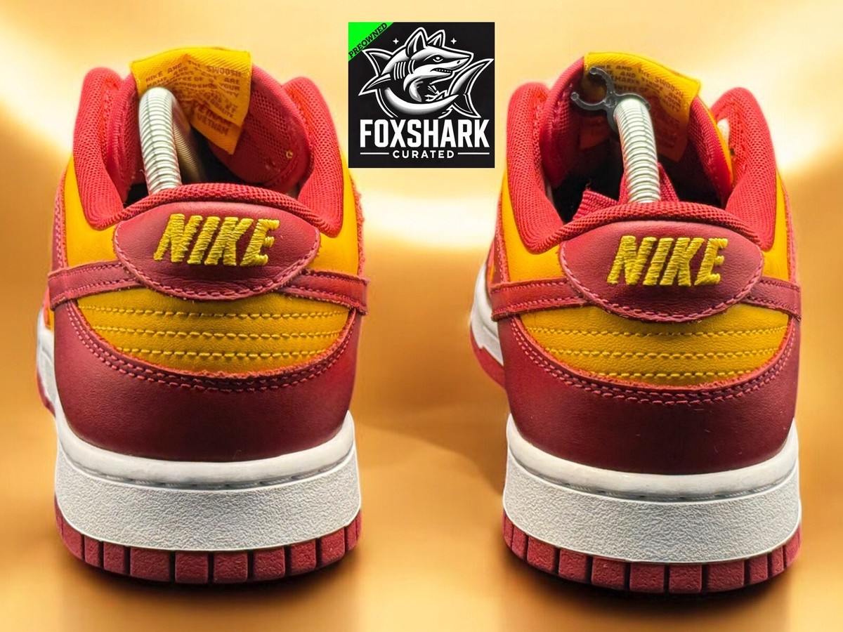 Nike Dunk Low Mens Shoes Nike By You FNO579-900 Red Yellow Sneakers Size 10.5 Nike Dunk Low Premium University Gold – Puffer Reds main image 2