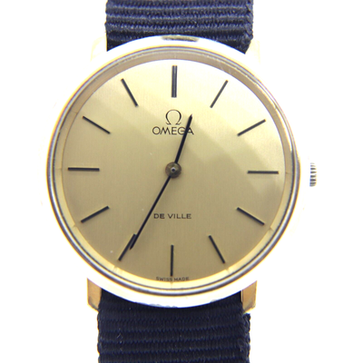 Omega De Ville Watch Vintage 32mm Manual Gold Round Men