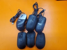 Lot Of 6 Mixed Lot Of Dell Wired USB Mouse Optical Scroll