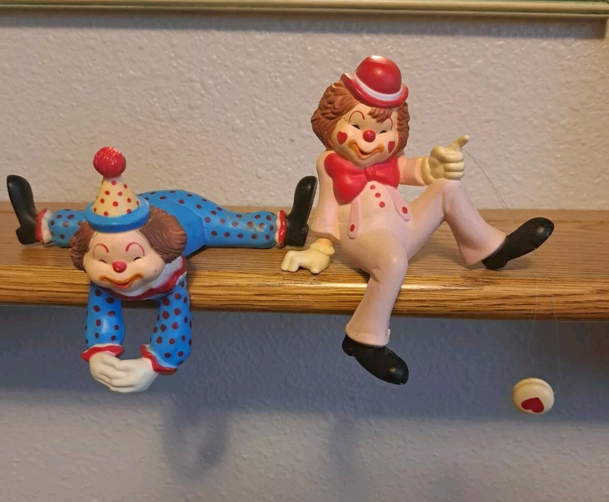 Enesco Valentine Clown Shelf Sitter Figurine  