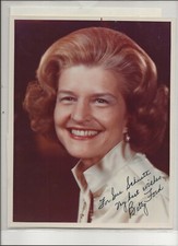 BETTY FORD, AUTOGRAPHED PICTURE, 1979 + ADDITIONAL SIGNATURE & LETTER