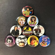 Weird Al Yankovic 1" Button Pin Set (10 pins total) Comedy Singer Eat It Im Fat