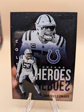 2021 Absolute Football Darius Leonard Unsung Heroes insert card #UH7 Colts