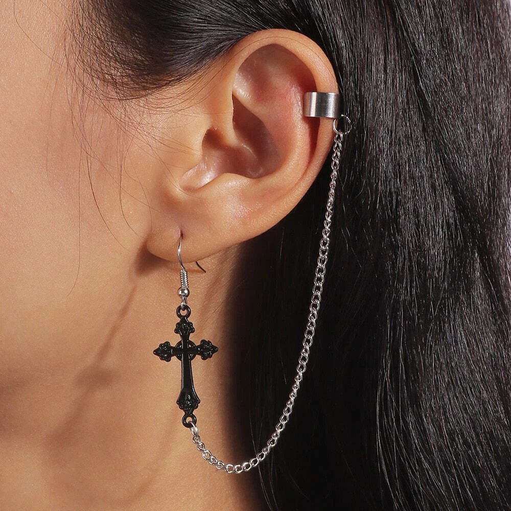 Details more than 159 chain earring cross latest seven.edu.vn