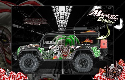 TRAXXAS TRX-4 DEFENDER SPORT GRAPHICS BODY WRAP 'LUCKY' HOP-UP PARTS | eBay