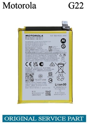 Motorola G22 Battery NH50 5000mAh SB18D45495 SB18D34206 Original