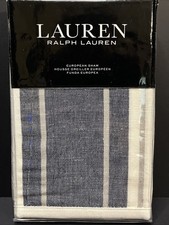 Lauren RALPH LAUREN 1PC DOMINQUE YARN DYE EURO PILLOW SHAM NWT MSRP 150