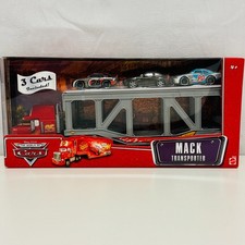 Disney Pixar Cars MACK TRANSPORTER TRUCK BOB CUTLASS PONCHY WIPEOUT 1:55 Diecast