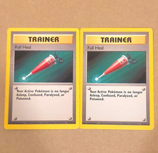 Pokemon TCG Full Heal Trainer 82/102 Base Set English Regular Lot of 2