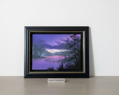 Ken Shotwell '' Lavender Berth '' Ölgemälde Autogramm Made in USA