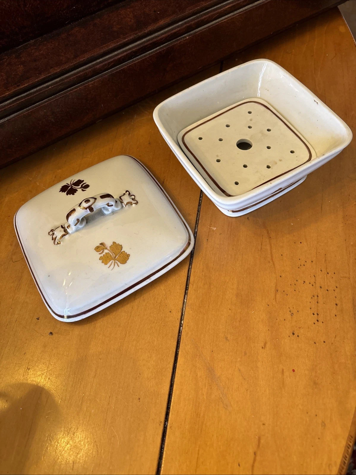 China Wedgwood & Co. Covered Butter Dish With Insert England