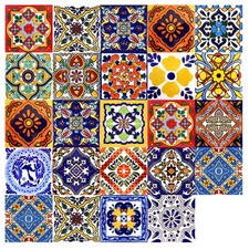 24 Pcs Removable Tiles Bathroom Stickers Distressed Wall Adhesive