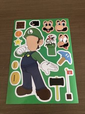 Super Mario / Sticker sheet Luigi Nintendo