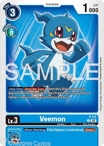 P-117 Veemon : Promo : AD01: Advanced Booster Digimon Generation