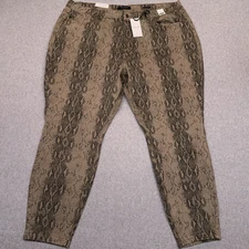 NEW Judy Blue Skinny Fit Pants Women's 24W Snakeskin Print Mid-Rise JB84177