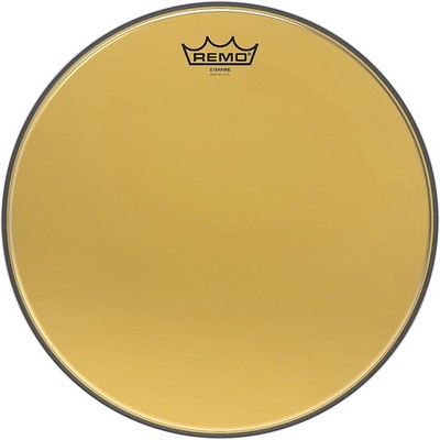 Remo Ambassador Starfire Gold Tom Head 14 in