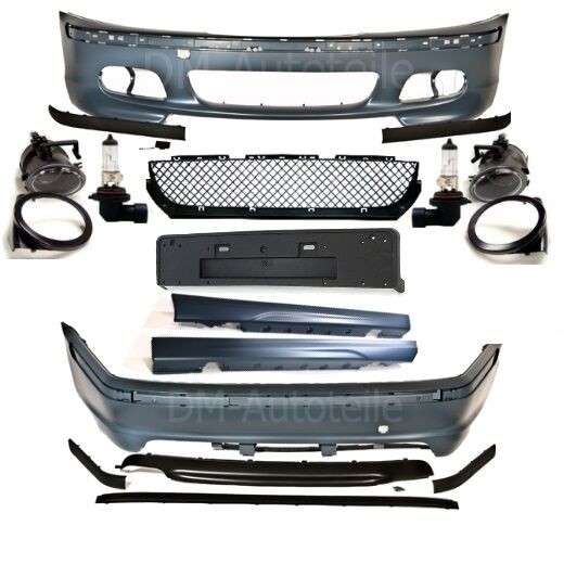 StoßStange Bodykit Komplett Passt FüR BMW E46 Limousine Nicht FüR M-Paket +Abe*-image