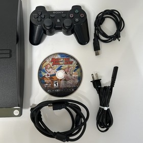 PlayStation 3 PS3 Slim Console Bundle, Fully Tested, with controller and cables 