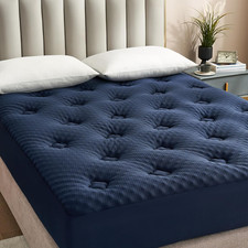 Queen Mattress Topper Viscose Derived from Bamboo, Memory Foam Pillow Top Mattre