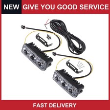 Car Daytime Running Light White Amber Turn Signal Led Light Plastic 2 Set Car Daytime Running Light White Amber Turn Signal Led Light Plastic 2 Set