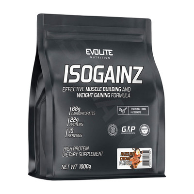 EVOLITE  ISO GAINZ 1000g Mass Gainer Pulver 10 Portionen + extra BONUS