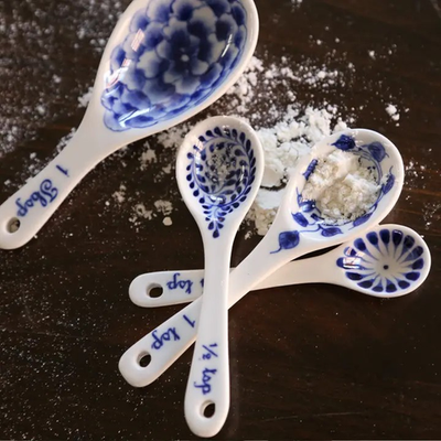 #ad #ad Handpainted Ceramic Measuring Spoon Set $23.73