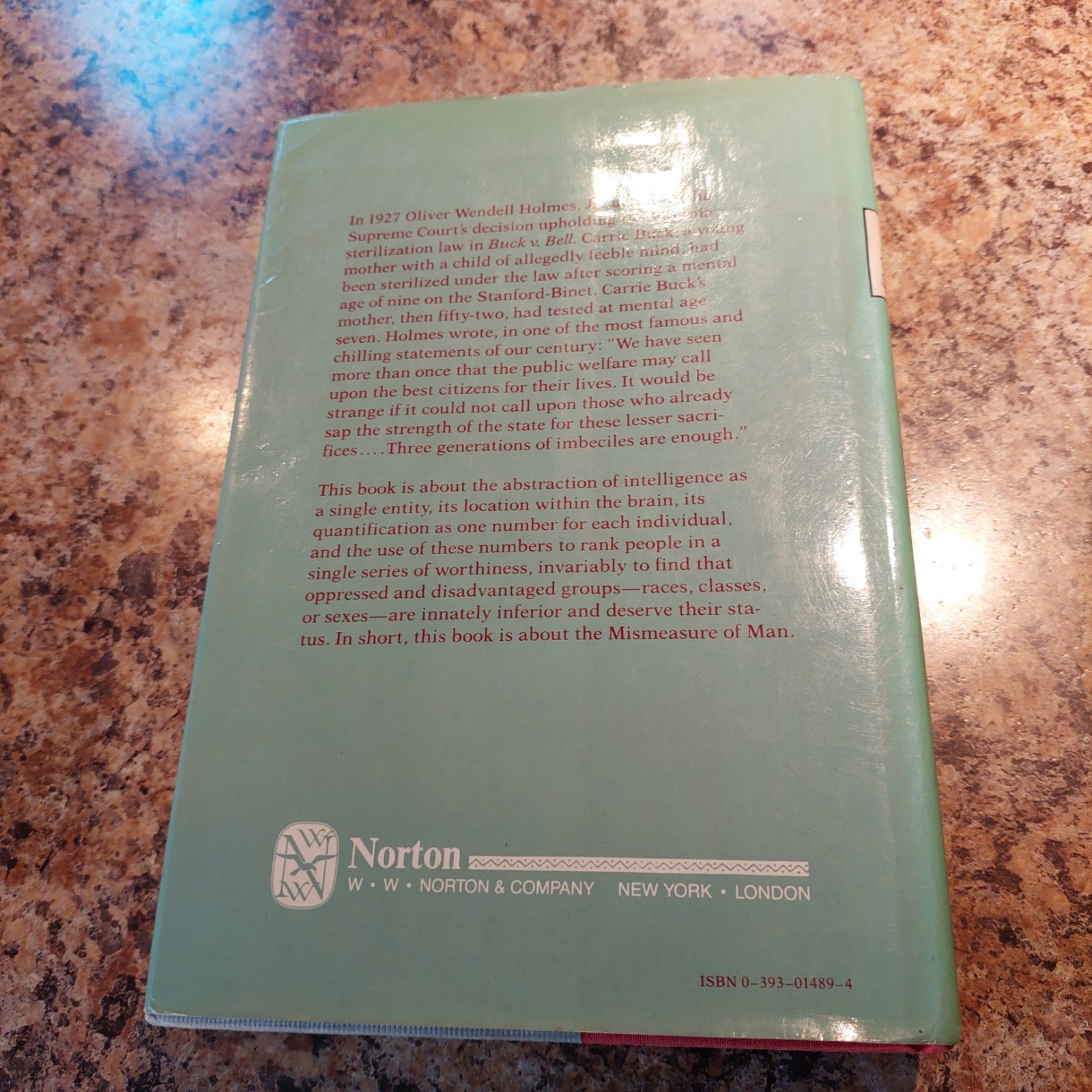 The Mismeasure of Man by Stephen Jay Gould 1981 1st Ed. W. W. Norton & Co. HCDJ