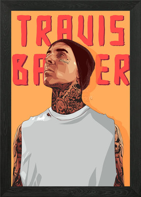 Travis Barker Gerahmtes Wandbild Poster Leinwanddruck Bild
