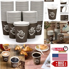 Elegant 400-Pack 8 oz Brown Disposable Paper Cups Ideal for Events & Gatherings