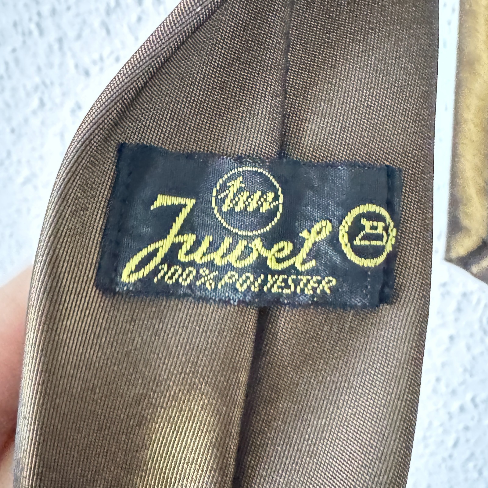 Vintage "Jewel" Brown Geometric Patterned Tie image 8