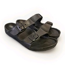 Birkenstock Women s Kids Arizona EVA Black Two Strap Slide Sandal Size 32