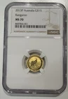 Photo of a 2013 Australian Gold Kangaroo 1/10 oz from an eBay sale