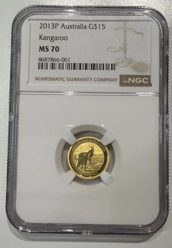 Photo of a 2013 Australian Gold Kangaroo 1/10 oz from an eBay listing that sold on Jul 20, 2026