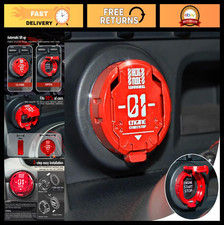 Metal Push Start Button Cover - Car Engine Start Stop Protector, Cool Interior A