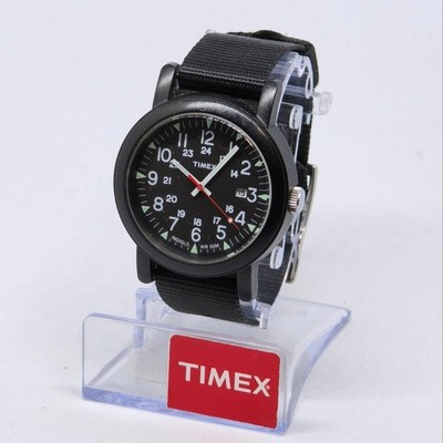 Timex Oversize Camper Watch Black Nylon Strap Quartz Military Edition NB/NA