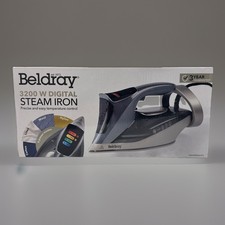 Beldray 3200W Steam Iron Digital Touchscreen Ceramic Soleplate Auto Shut-Off NEW