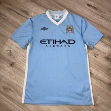 Manchester City 2012 Blue Home 12 Umbro Jersey Men 40 M MARK