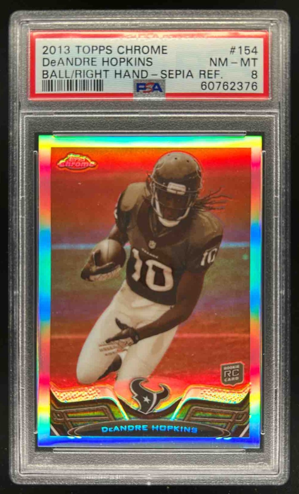 DeAndre Hopkins Topps Chrome #154 Sepia Refractor