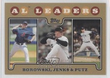 2008 Topps League Leaders Gold Border /2008 Bobby Jenks JJ Putz Joe Borowski 0a1