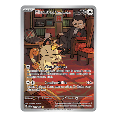 Miaouss Team Rocket 203/182   Pokemon Karte EV10 Rivalitäten Schicksale NM TCG
