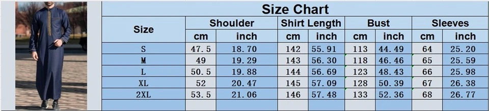 Para hombres Manga Larga Musulmana Ropa Arabia Saudita Jubba Kaftan Thobe Vestido Largo Bata Foto 2 de 4