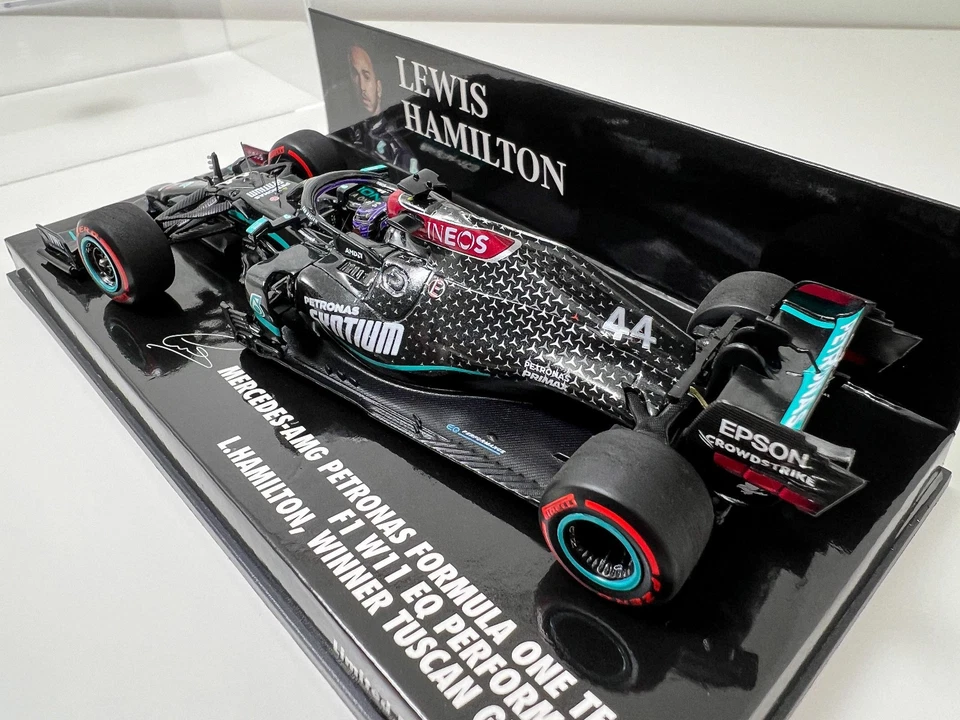 2020 Hamilton Mercedes W11 (Tuscan GP) 1:43 Minichamps 410200944 (NO SPARK) - Immagine 2 di 4
