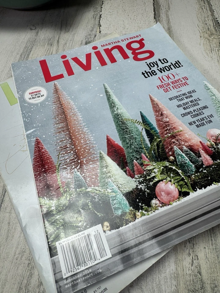 Martha Stewart Living Magazine Lot of 4 Issues 2002–2016 Holiday Anniversary - Image 3 of 4