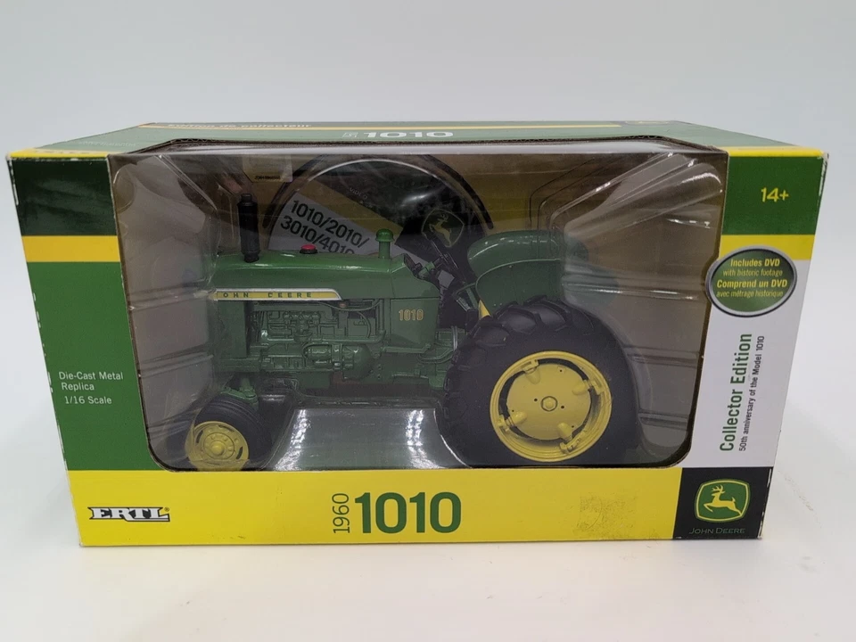 1/16 Ertl Farm Toy John Deere 1960 1010 Tractor Wide Front Tractor  - Image 2 of 4